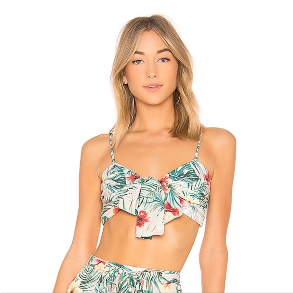 NWT Lovers + Friends Beck Crop Top in Tropical 🌴
